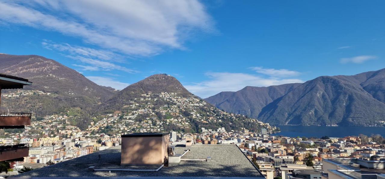 Lugano Lakeview Apartment Private Parking & Self Check-In Exterior photo