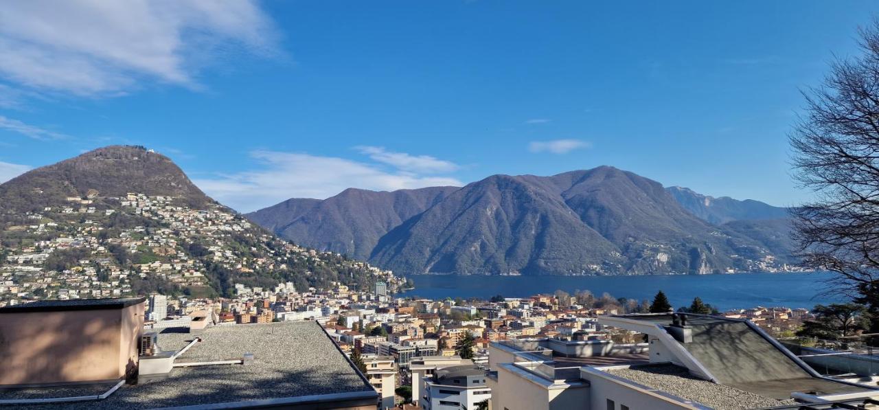Lugano Lakeview Apartment Private Parking & Self Check-In Exterior photo